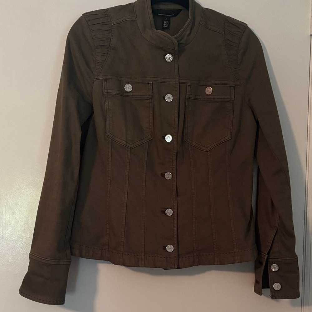 Whitehouse Black Market Women's Army Green Jacket